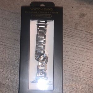 Silver Watch Band Compatible with Apple Watch